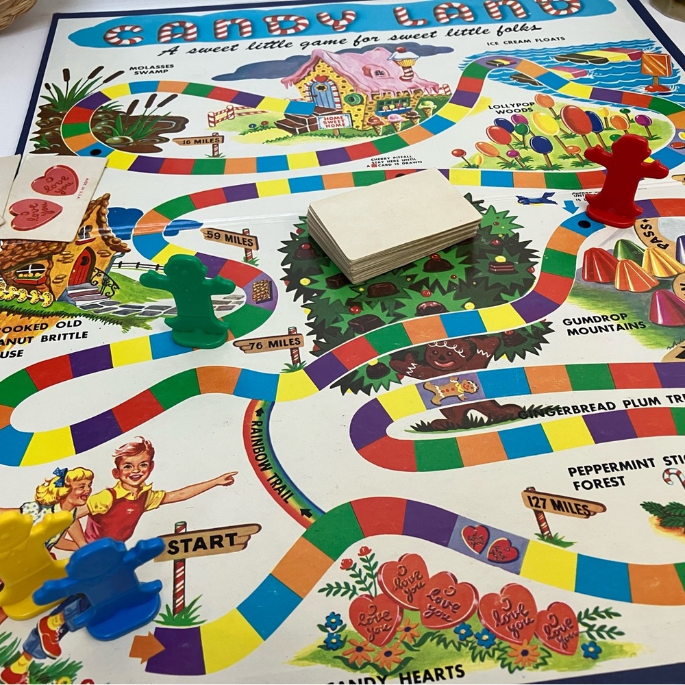 Vintage MCM 1955 Candy Land Game by Milton Bradley Midcentury Modern 1950s MB - Picture 15 of 16